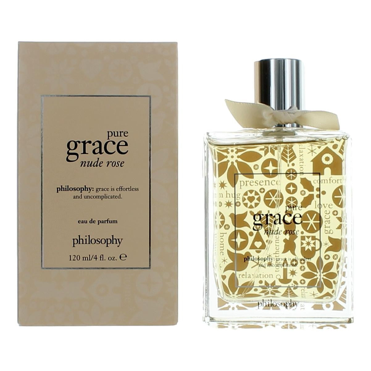 Bottle of Pure Grace Nude Rose by Philosophy, 4 oz Eau De Parfum Spray for Women